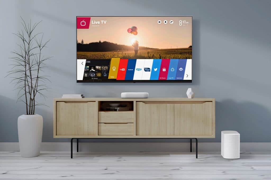 Wer würde bei diesem Bild vermuten, dass es sich um eine 3.1.2 Dolby Atmos Soundbar handelt?