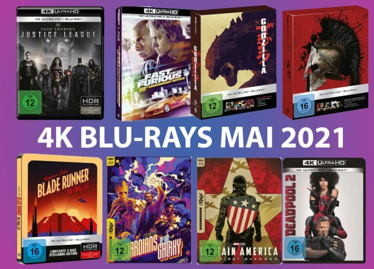 4K Blu-ray Neuheiten im Mai 2021 (Zack Snyder’s Justice League, Marvel Steelbooks uvm.)