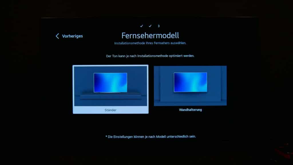 LG G1 OLED TV Optimierung Standfuß oder Wandhalterung