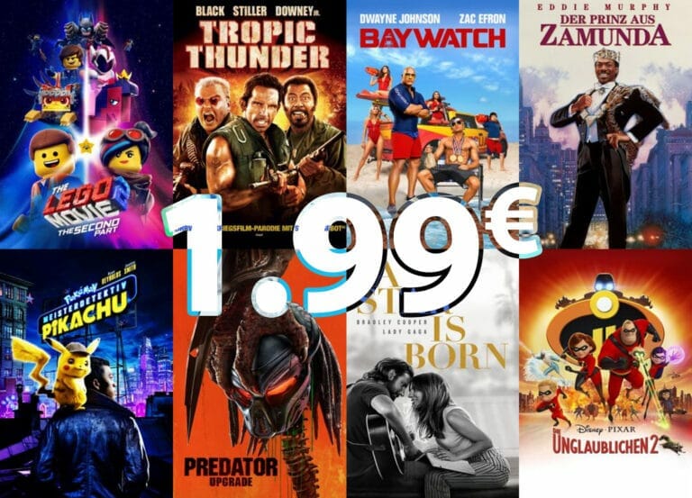 Günstig: Ausgewählte 4K Filme auf iTunes für nur 1.99 Euro leihen