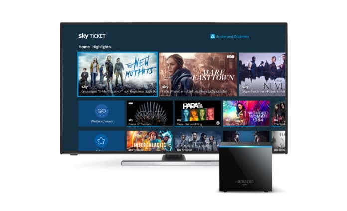 Die Sky Ticket App ist jetzt auch für den Fire TV Cube und Smarte Fire TVs verfügbar