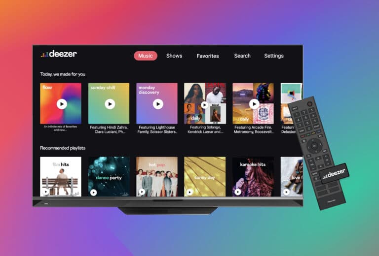 Deezer ab sofort für Smart-TVs mit VIDAA (Hisense, Toshiba, etc.)
