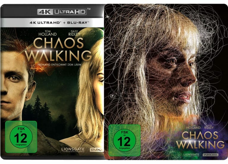 Chaos Walking (2021) mit Tom Holland erscheint als 4K Blu-ray mit Dolby Atmos (Amaray + Steelbook)