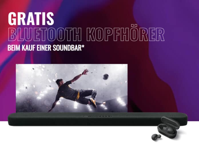 Gratis drahtlose Bluetooth-Kopfhörer sichern beim Kauf einer Yamaha Aktions-Soundbar