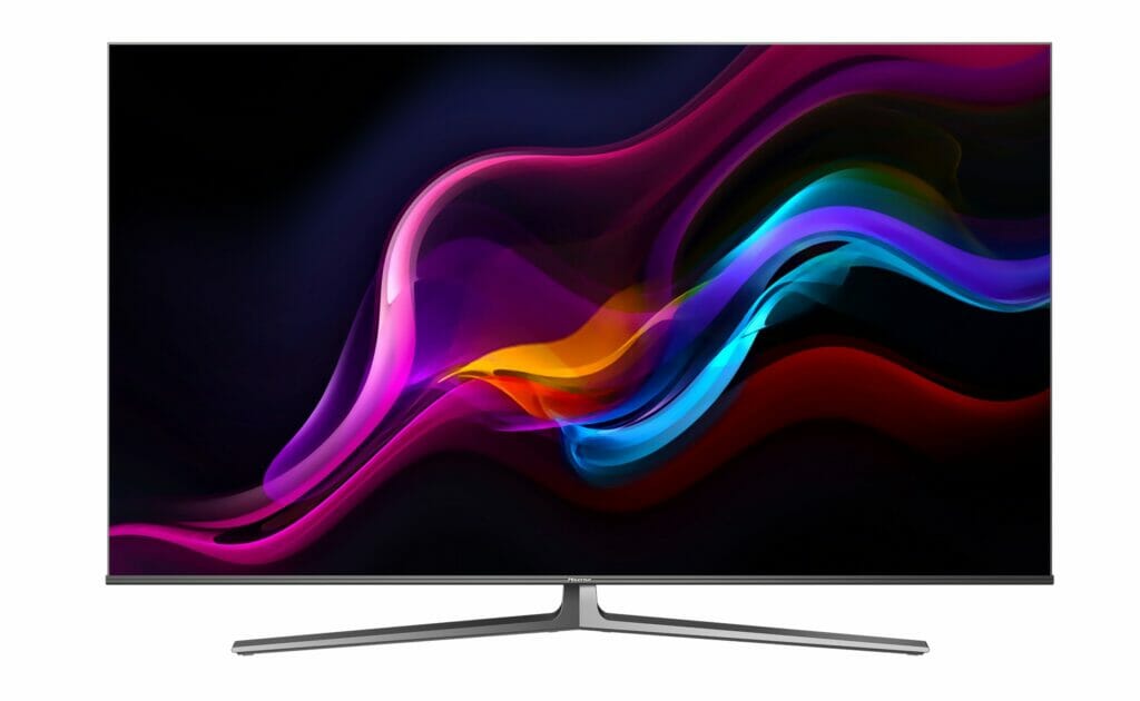 In der Ausstattung und Aufmachung eher etwas Basic: Der Hisense U8G 4K QLED TV mit HDMI 2.1