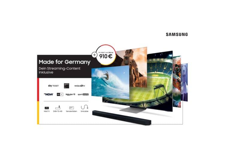 Made for Germany 2021: Samsung verlängert seine TV- und Soundbar-Aktion