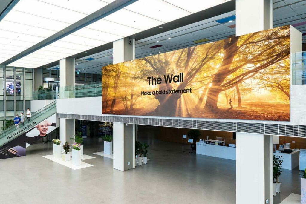 Samsungs The Wall 2021 basiert erneut auf Micro LED.