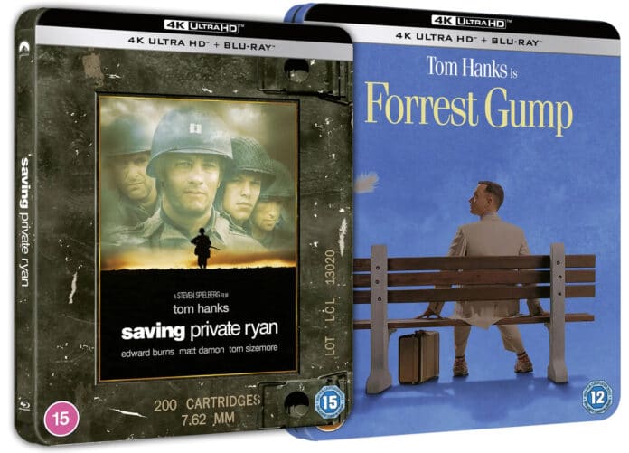 Die Cover von Forrest Gump und Der Soldat James Ryan könnten an den UK-Steelbooks angelehnt sein.