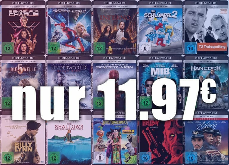 Amazon reduziert unzählige 4K Blu-rays von Sony Pictures auf 11.97 Euro