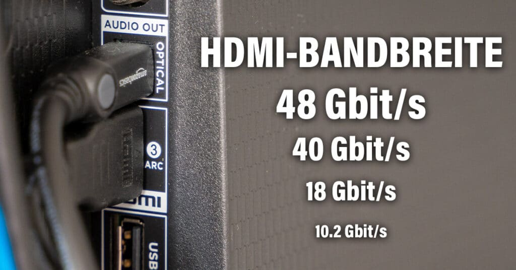 Daten wie die HDMI-Bandbreite (wichtig für höhere Auflösungen, Bildwiederholungsraten) müssen vom Kunden selbst erfragt werden