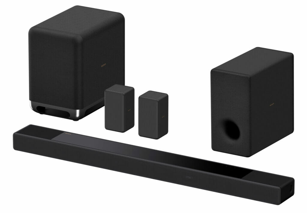 Die Sony HT-A7000 lässt sich durch den SA-SW5 Subwoofer (300W links), den zwei Rear-Lautsprechern SA-RS3S, oder dem SA-SW3 Subwoofer (200W rechts) erweitern