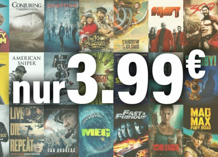 Ausgewählte 4K Filme auf iTunes für nur 3.99 Euro!