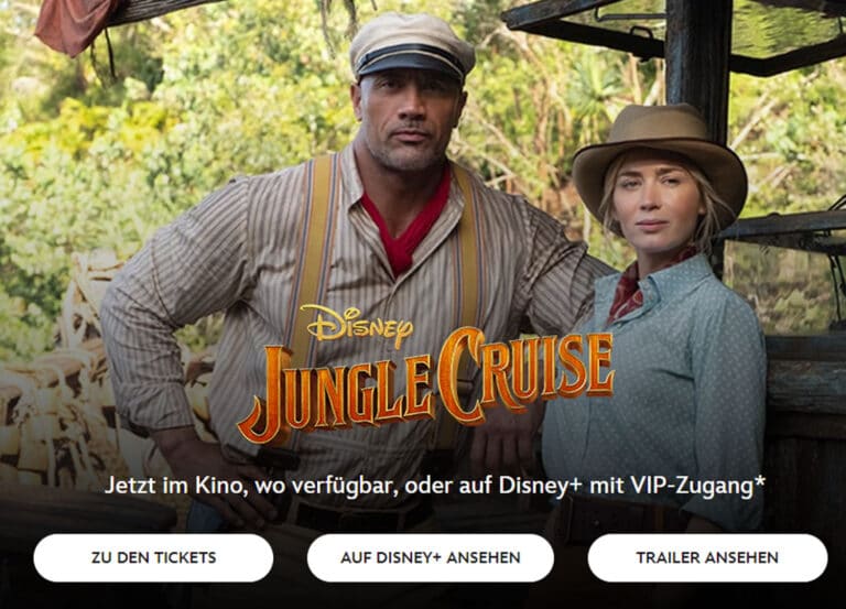 „Jungle Cruise“ mit Dwayne Johnson parallel zum Kinostart auf Disney+