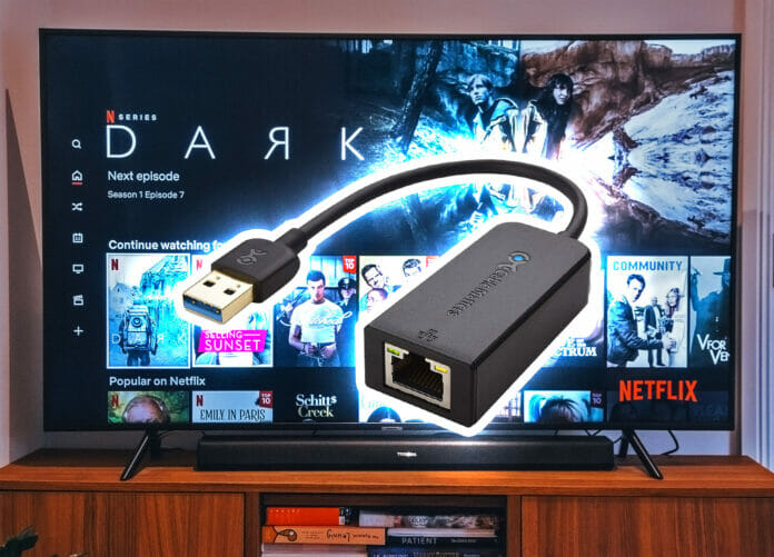 Bis zu 10x schnellere Internetverbindung am TV mit dem USB-zu-Ethernet-Adapter von Cable Matters