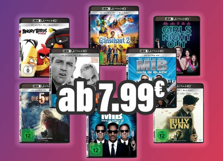 Günstige 4K UHD Blu-rays ab 7.99 Euro auf Amazon.de!