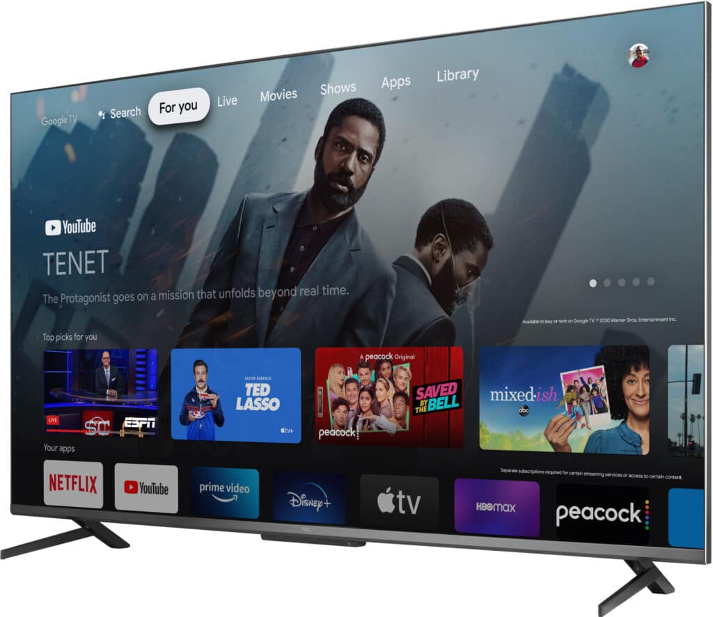 Die TCL 6-Series nutzt Google TV als System.