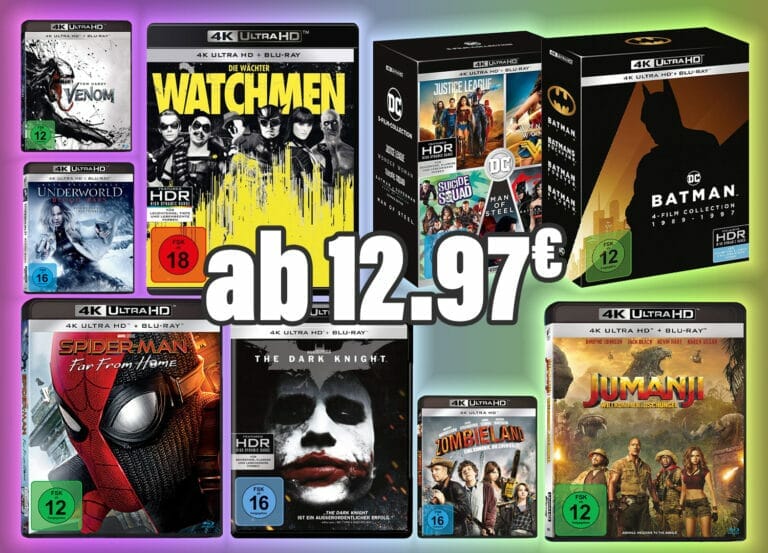 Amazon reduziert unzählige Ultra HD Blu-rays (ab 12.97 Euro)