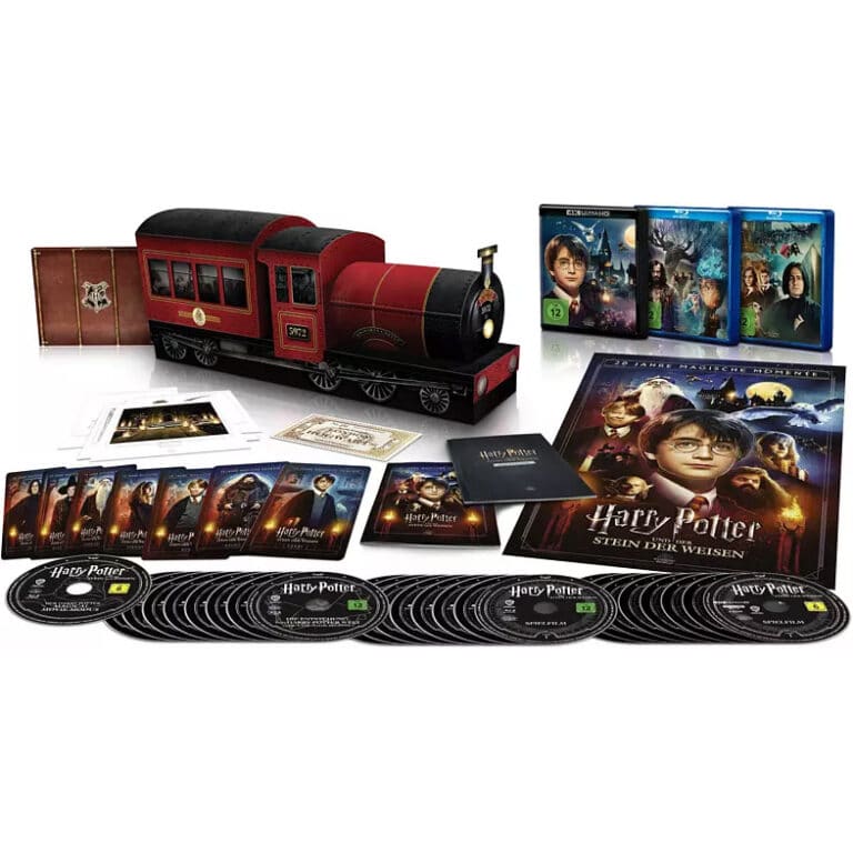 Harry Potter 4K Blu-ray Komplettedition (Hogwarts Express) um 55% auf 99,99 Euro reduziert!