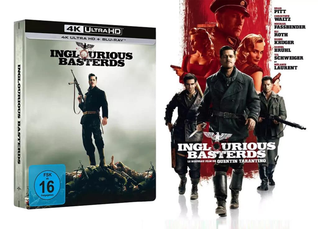Limitiert und begehrt: "Inglourious Basterds" als 4K Blu-ray Steelbook - jetzt vorbestellbar!