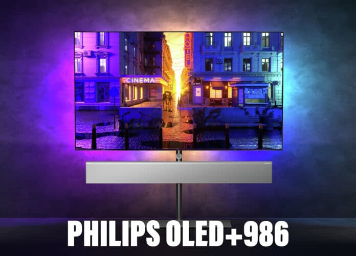 Der Philips OLED+986 ist das 2021-Flaggschiff mit OLED Evo-Panel, HDMI 2.1 uvm.