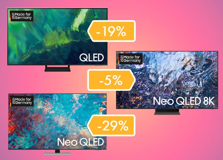 Amazon reduziert Samsung 2021 QLED & NEO QLED TVs um bis zu 32 Prozent!