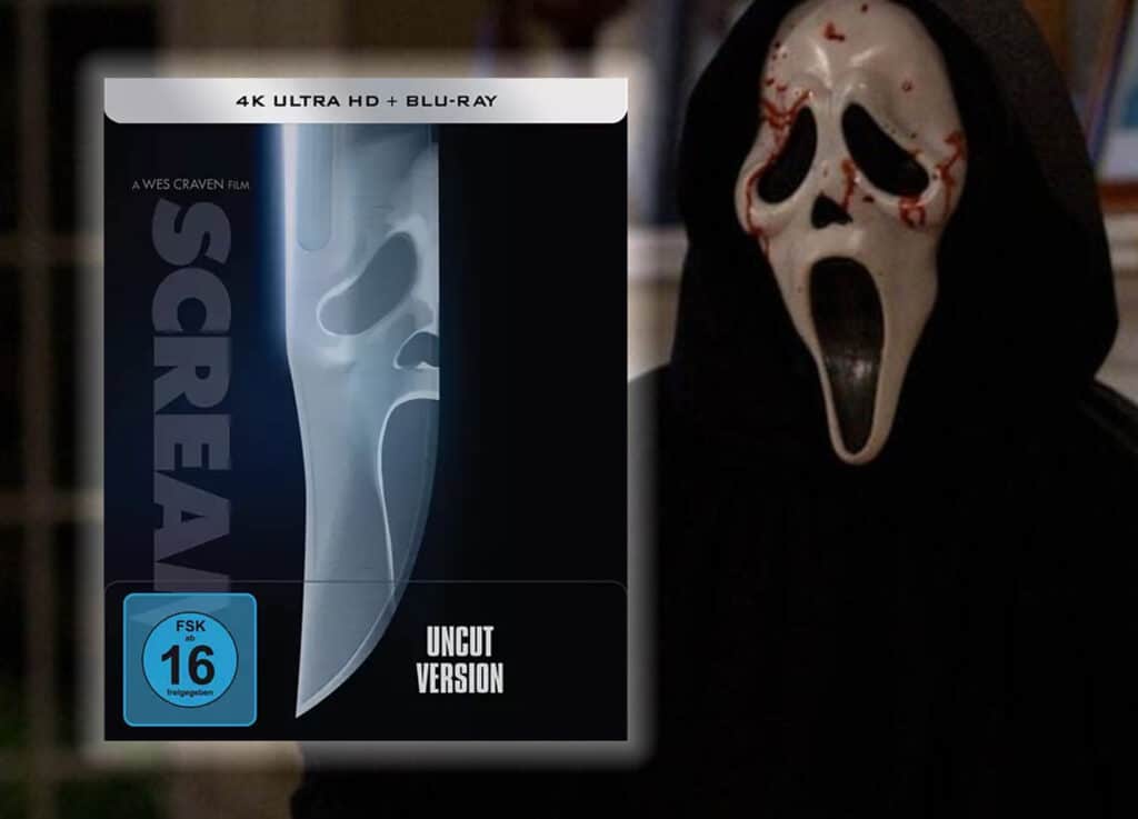 Der Horror-Klassiker "Scream" erscheint als limitiertes 4K Blu-ray Steelbook