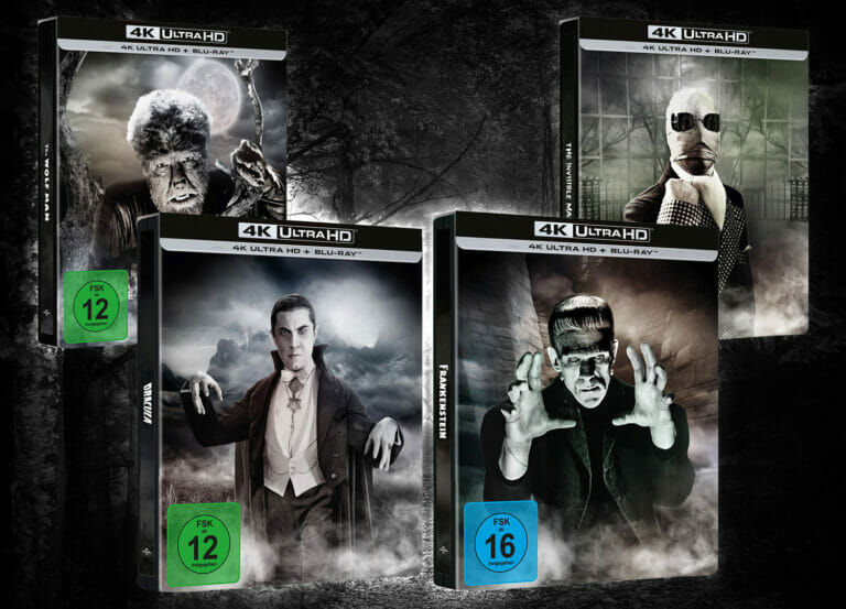 Amazon reduziert Monster-Klassiker 4K Blu-ray Steelbooks (Dracula, Frankenstein…)