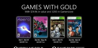 Die Xbox Games with Gold für Oktober 2021 sind bekannt.