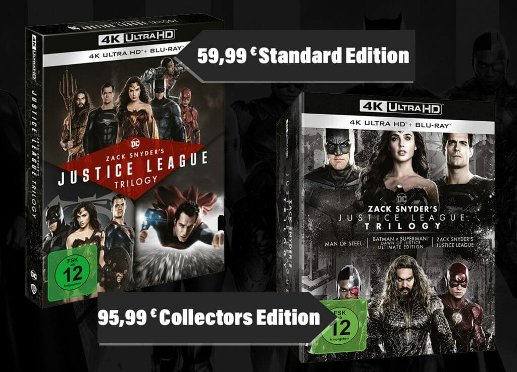 Günstiger Zack Snyder Justice League Trilogie 4K Blu-ray (Standard Edition)