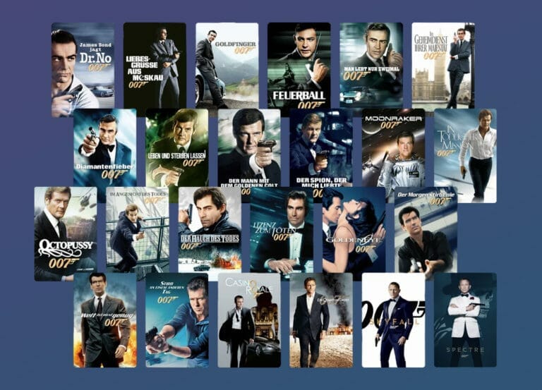 James Bond 007 Collection auf iTunes mit 24 Filmen für nur 99,99 Euro (4K + Dolby Vision)