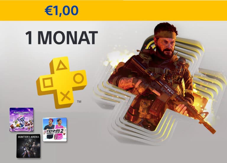 PlayStation Plus für nur 1 Euro testen (nur für Neukunden)