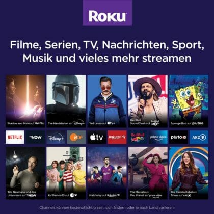 Die App-Auswahl des ROKU OS ist bereits zum Verkaufsstart beachtlich!