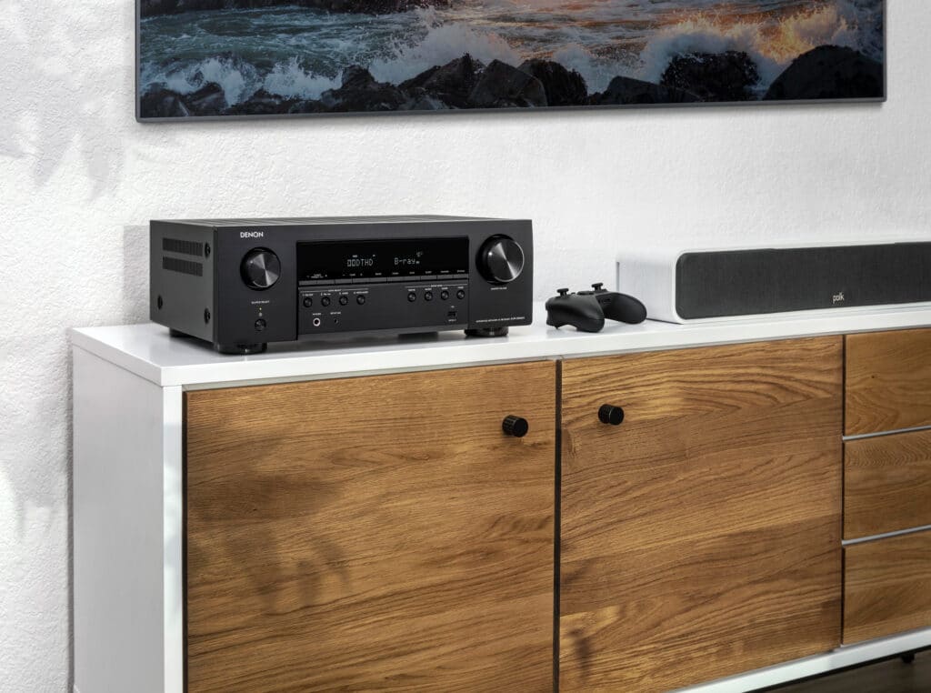 Der Denon AVR-S660H ist der derzeit günstigste AV-Receiver mit HDMI 2.1 (8K).