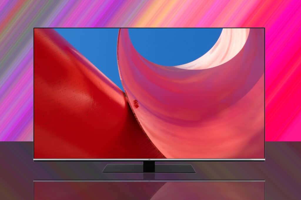 Der JVC VO9100 4K OLED TV in der Detailansicht