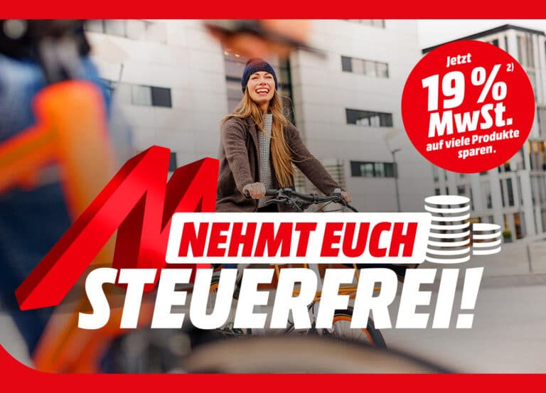 19% Mehrwertsteuer geschenkt auf ausgewählte Technik – mediamarkt.de