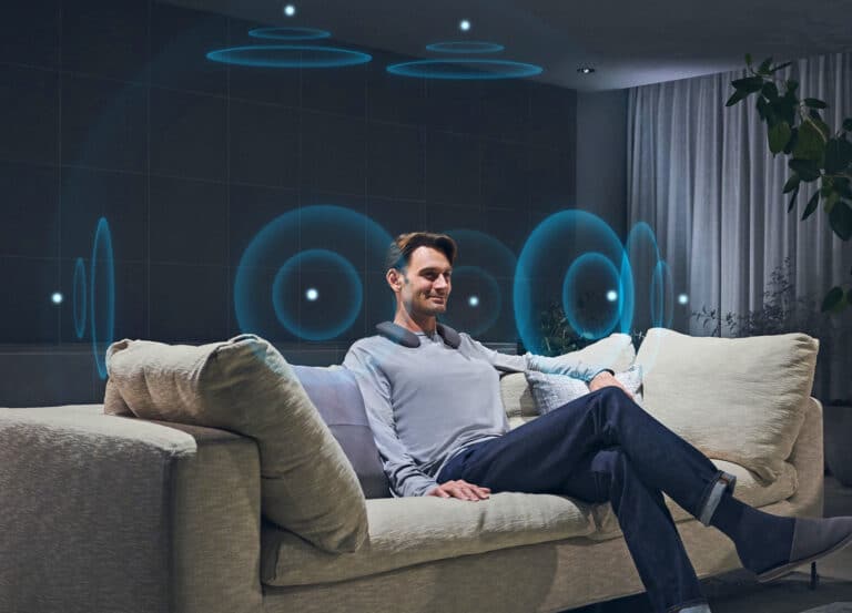 Sony SRS-NS7: Weltweit erster Nacken-Lautsprecher mit Dolby Atmos