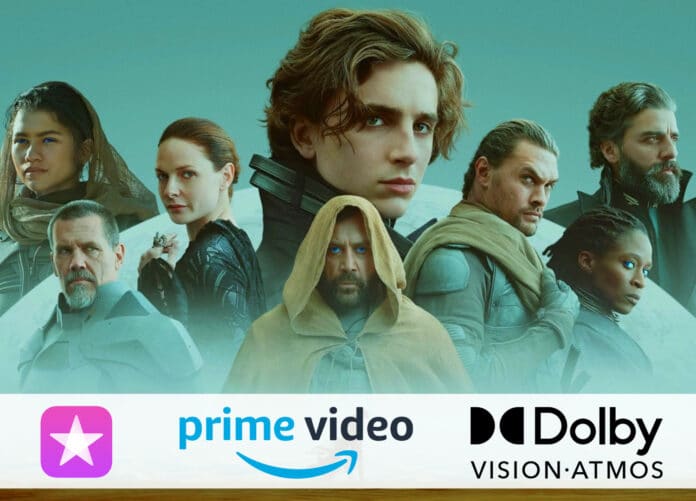 Dune (2021) jetzt auch als 4K Digital auf iTunes und Prime Video mit Dolby Vision und Dolby Atmos