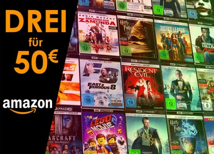 Drei 4K UHD Blu-rays für nur 50 Euro günstig kaufen!