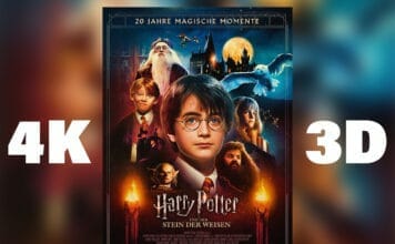Den ersten Harry Potter Film nochmals im Kino erleben - wahlweise in 3D oder 4K!