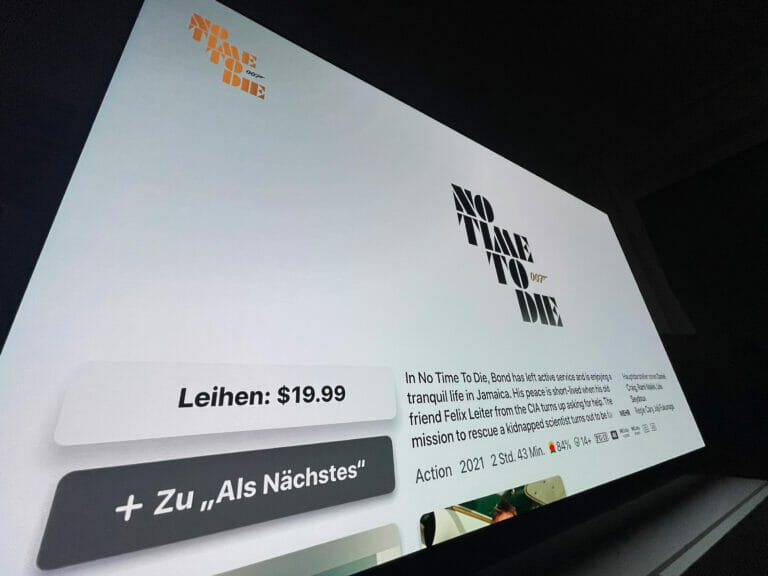 James Bond: No Time To Die erreicht Apple iTunes (US) inkl. Dolby Vision & Atmos