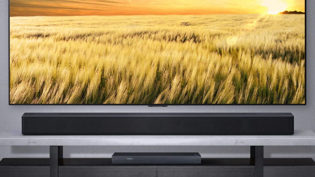 Die LG Soundbar macht nicht nur akustisch, sondern auch visuell etwas her!