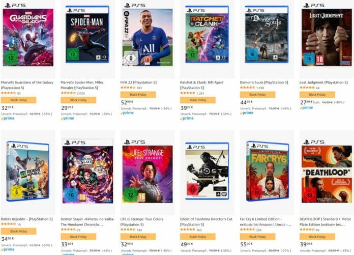PlayStation 5 Spiele/Games ab 14.99 Euro in der Amazon Black Week