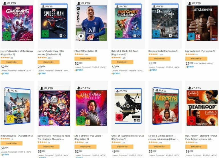 Günstige PlayStation 5 Spiele ab 14.99 Euro – Spart bis zu 70 Prozent!