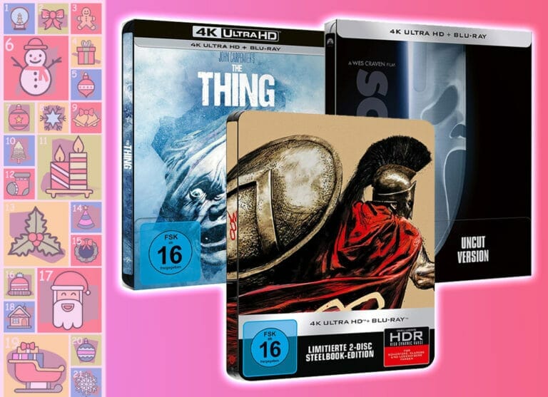 Gewinnspiel: 4K Blu-ray Steelbook-Klassiker-Bundle (300, The Thing, Scream)