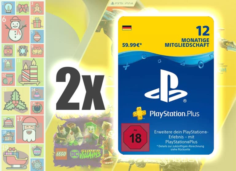 Gewinnspiel: 2x PlayStation Plus 12 Monate Mitgliedschaft (Code)