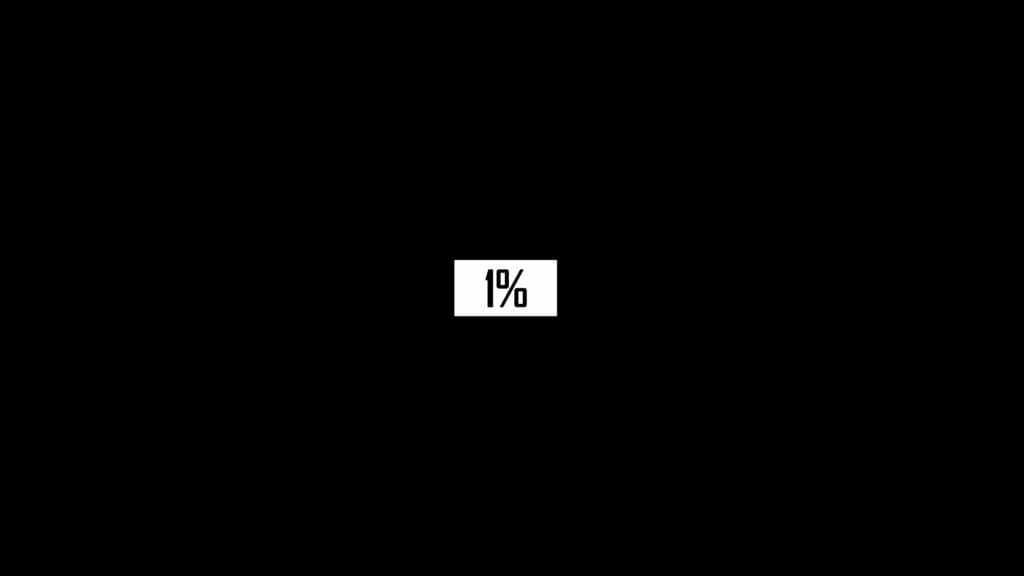 1 Prozent-Fenster auf einem regulären 16:9 Display
