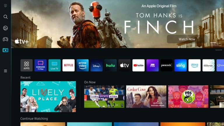 Samsung neues Vollbild-Menü der 2022 Smart TVs bietet mehr Platz für „Werbung“ (CES 2022)
