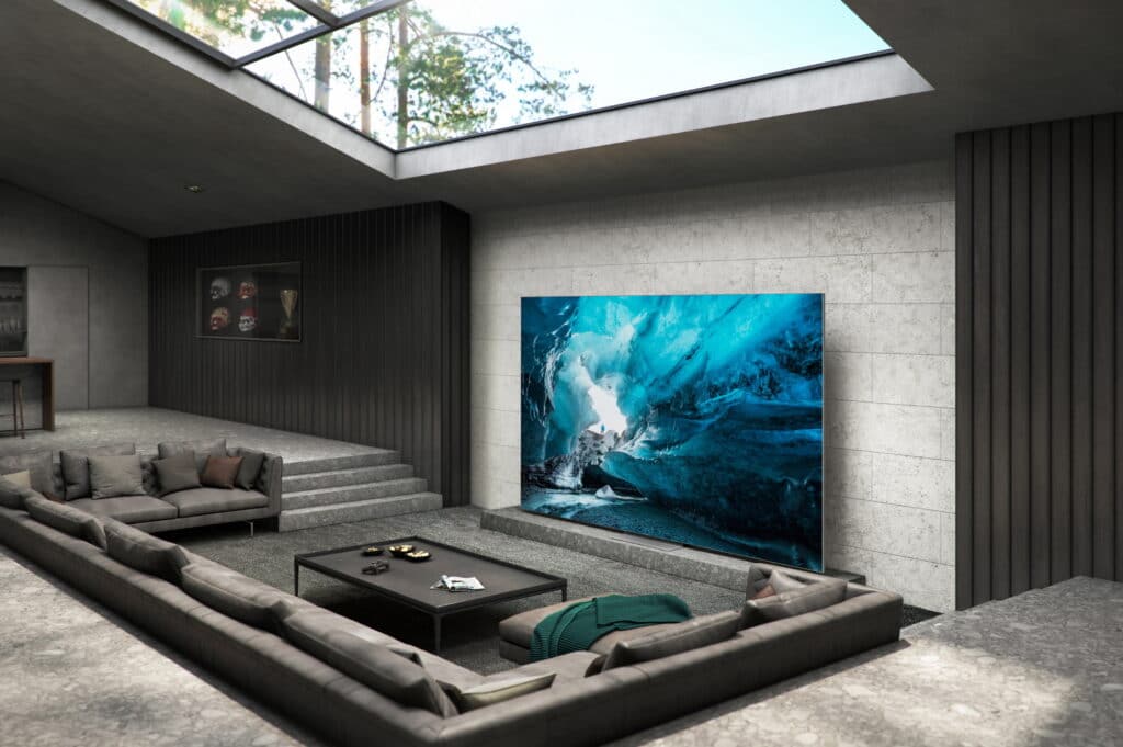Samsung Micro LED TV 2022 frei stehend
