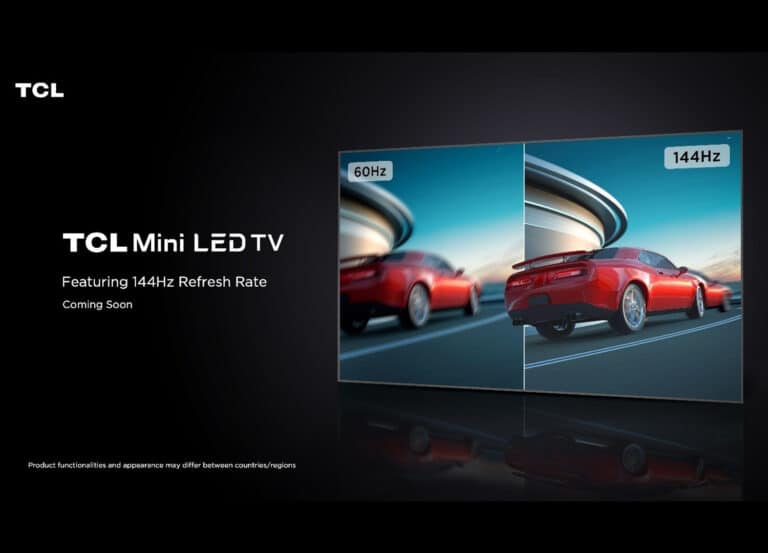TCL teasert 144Hz-Mini-LED-TV auf der CES 2022 an