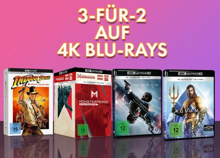 Drei für Zwei auf 4K UHD Blu-rays! Bis zu 33% Rabatt auf über 170 Titel!
